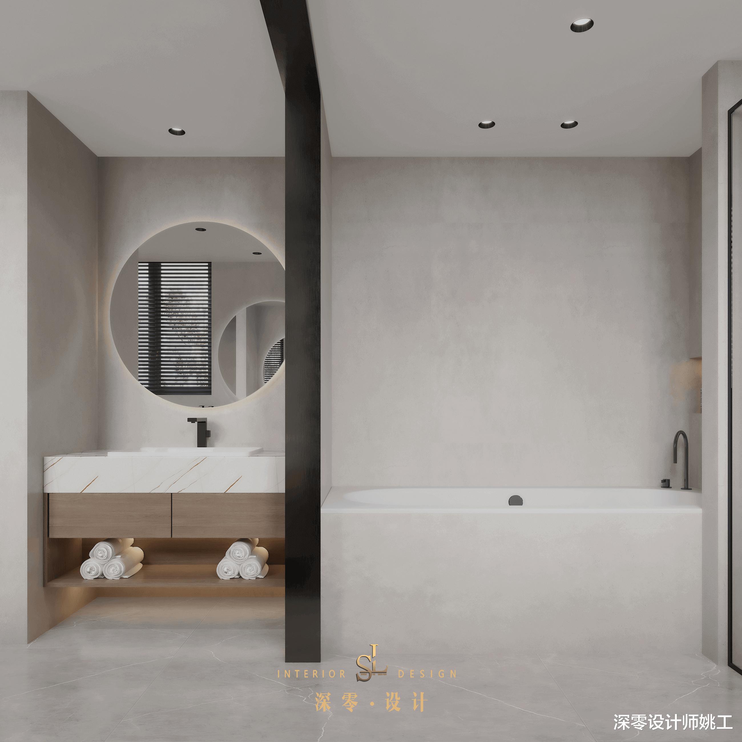 合肥-凯旋门180㎡色调鲜明,深色有质感,客餐厅阳台打通更宽敞