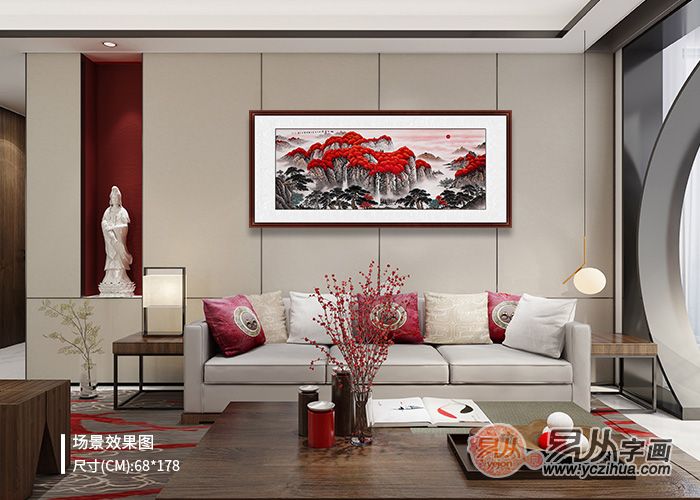 4款流行的沙发背景墙画，每一幅都美爆了