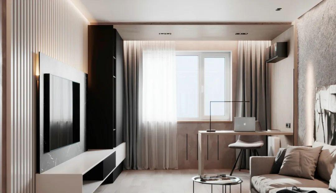 50万豪装市中心两居,实木和裸墙的碰撞,打造艺术级新家!