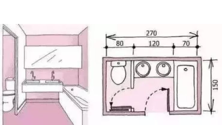 小卫生间就这样做干湿分离，3㎡也能给你整出个淋浴房！