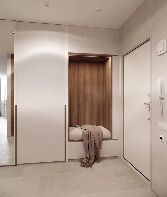 门厅鞋柜+衣柜的设计,实用又上档次,衣帽间都可以省了!