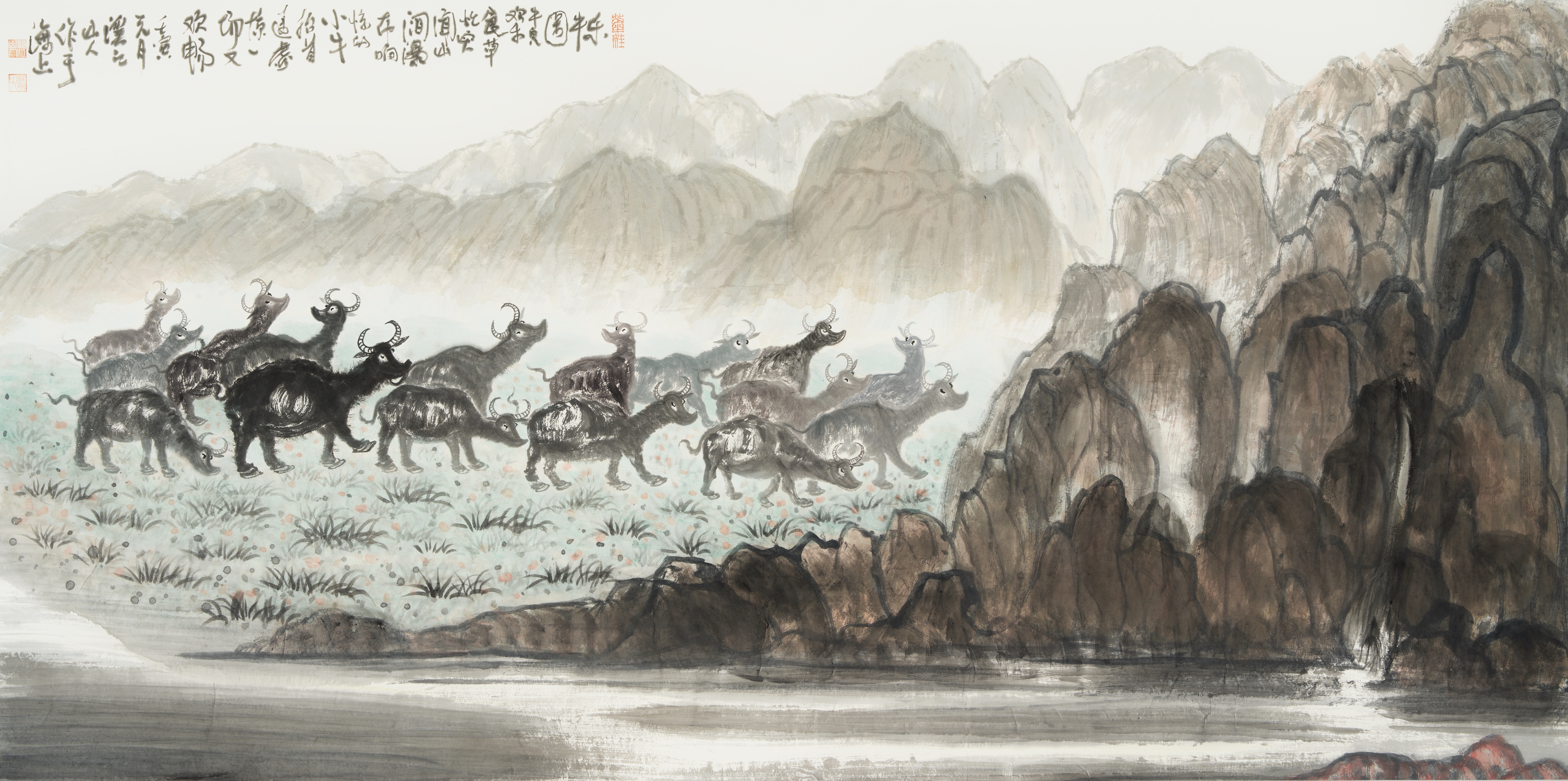 |在中国当代国画收藏市场大受追捧，国画大师朱祖国国画作品系列欣赏