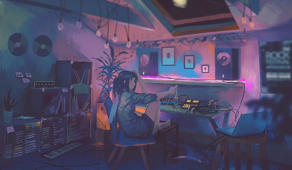 |【动漫壁纸】我所有的喜欢都是与你有关，美国风景画师的插画作品