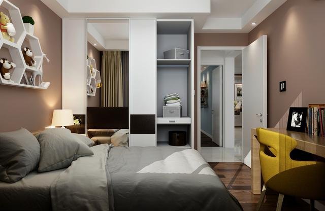 117平简约风三居室，蓝与灰的融合，真的挺漂亮！