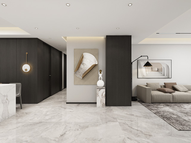 165㎡现代风,极简主义定格幸福关键帧