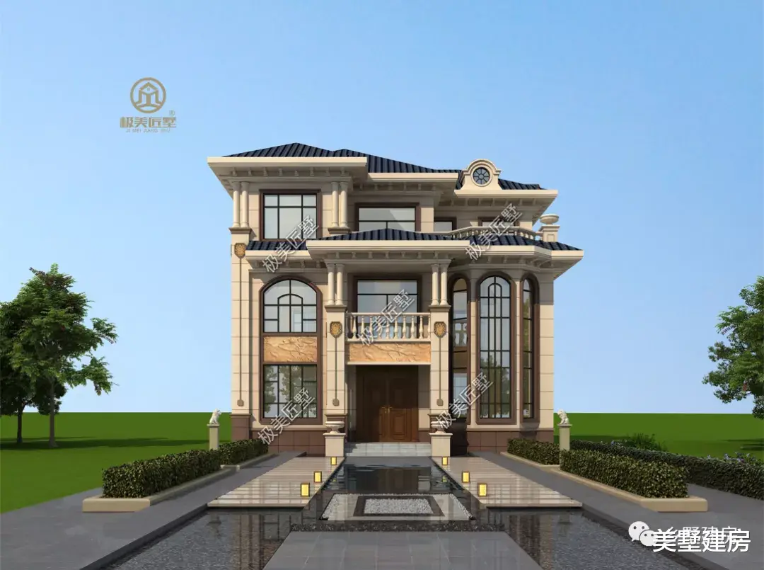 开间12米混砖结构的欧式别墅，大气又典雅，一起来看看！