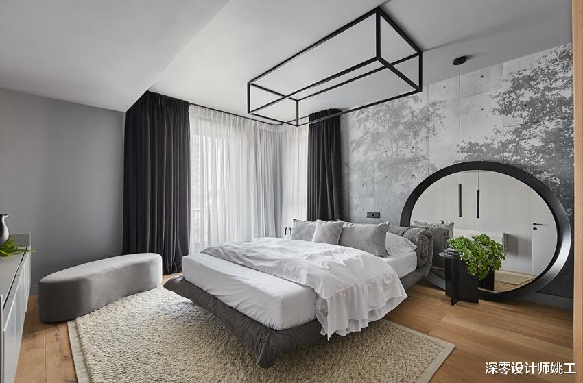 自己买的房想怎么装就怎么装，全屋黑白灰也能装出高级感，时尚前卫
