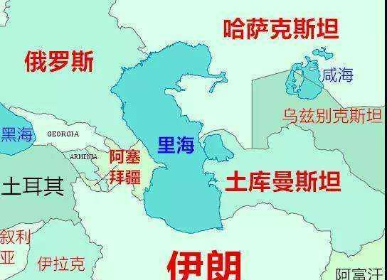 |里海作为世界上最大的湖泊，被5个国家分割，每个国家各得多少？