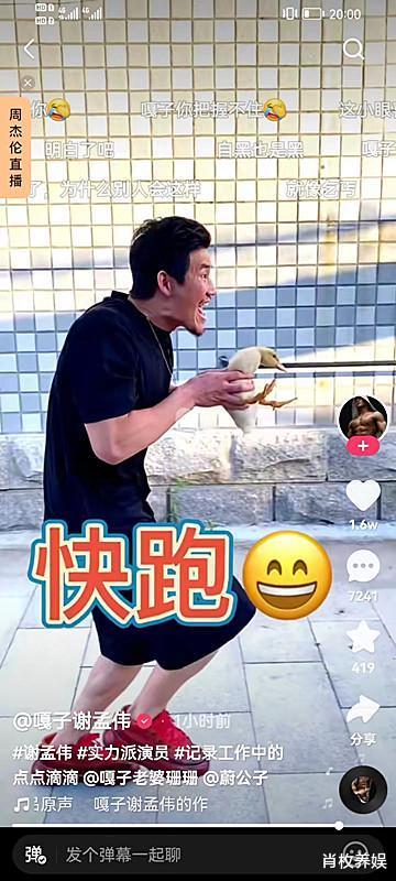 谢孟伟|嘎子谢孟伟继偷狗之后，又自拍偷鸭子视频，网友：掌握流量密码