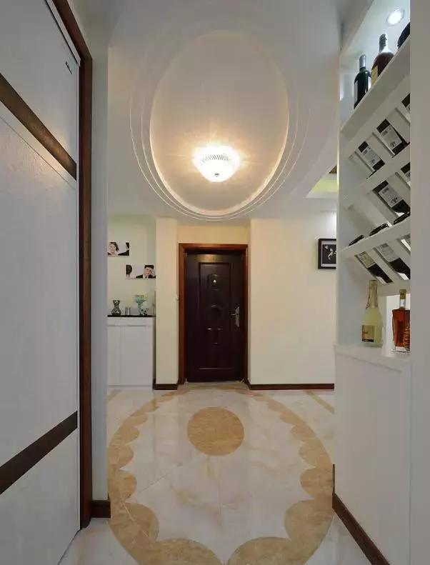 参观亲戚大三室的新房,全屋大气简约风,玄关的酒柜设计太个性了