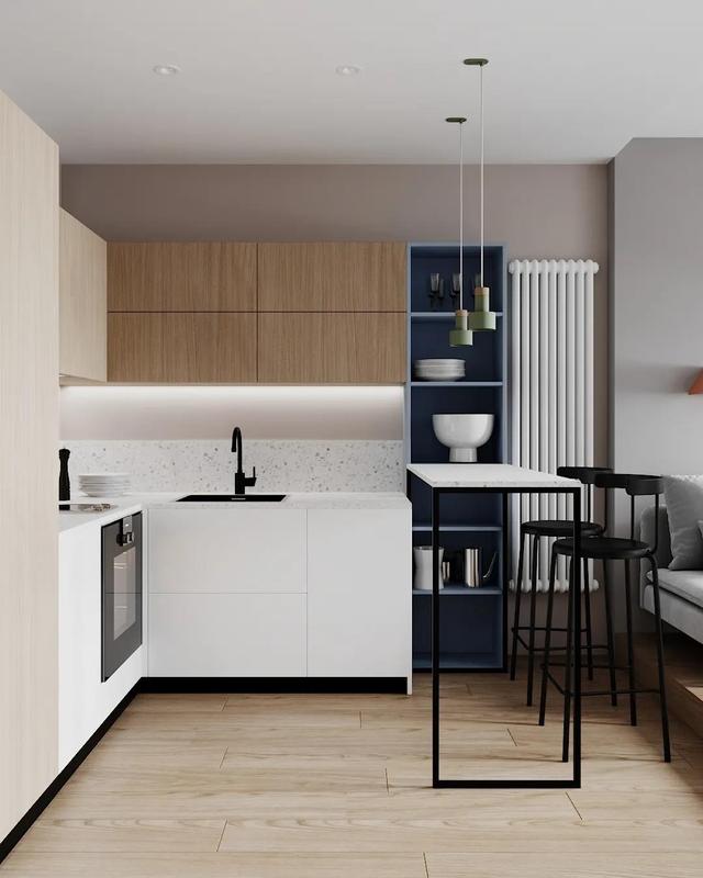 年轻夫妇买下30㎡公寓,改出超美观景客厅和大卧室,太有品味了!