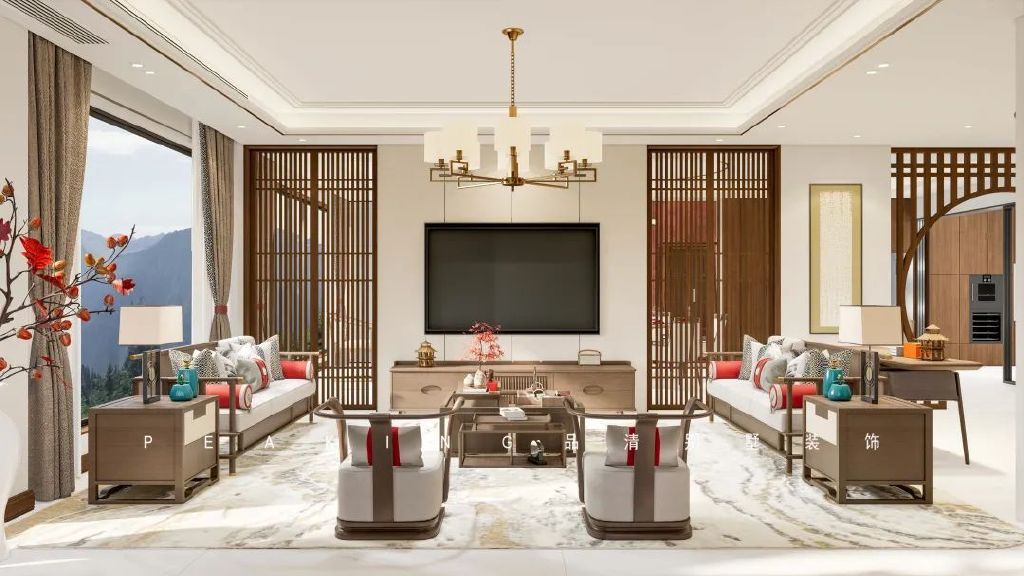 别墅装修|500平新中式风格案例赏析