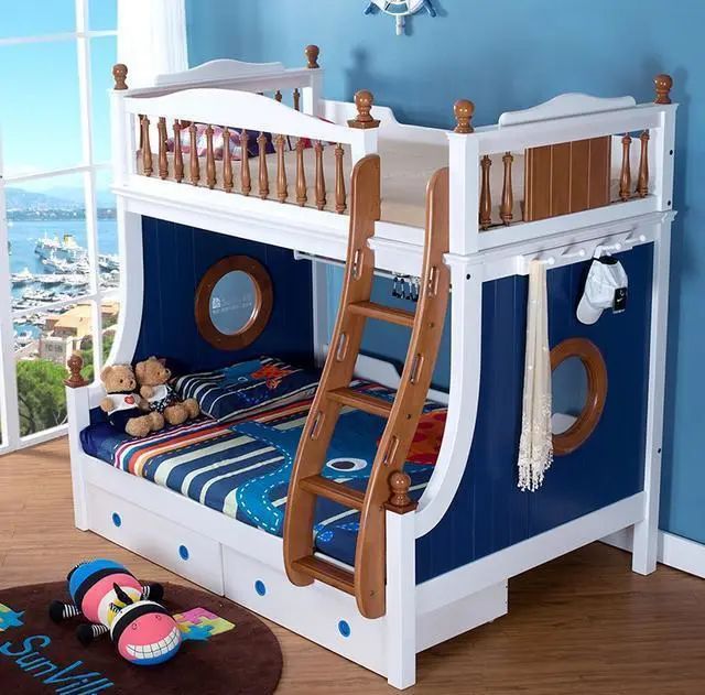 卧室再买双人床过时了，现在流行“上下床”，第2款还是头一次见