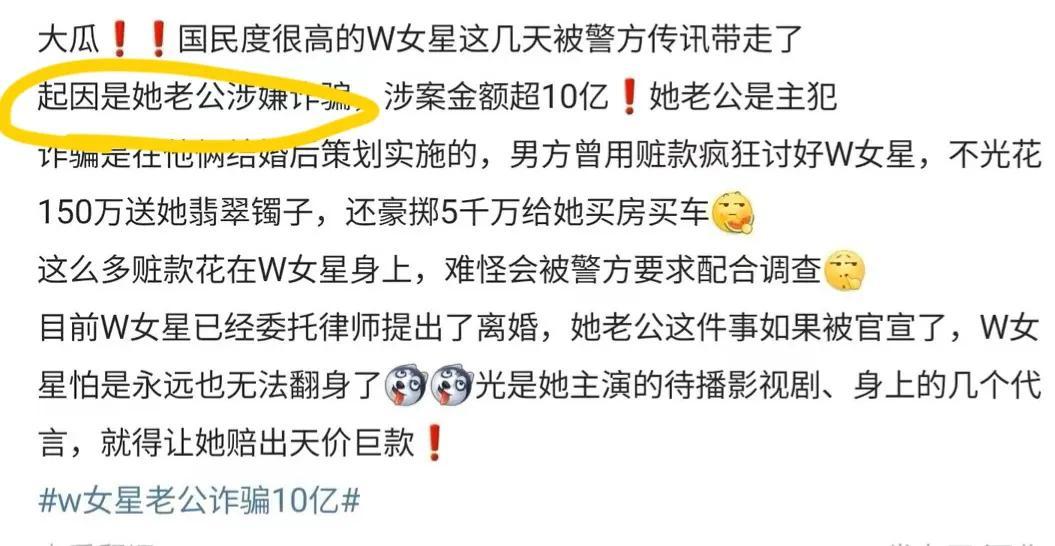 王丽坤|大瓜！曝王丽坤已被带走调查，老公涉嫌诈骗超8亿