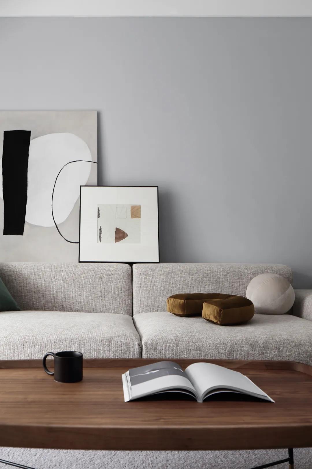 118㎡盐系三居,整墙收纳+办公区,太高级了!