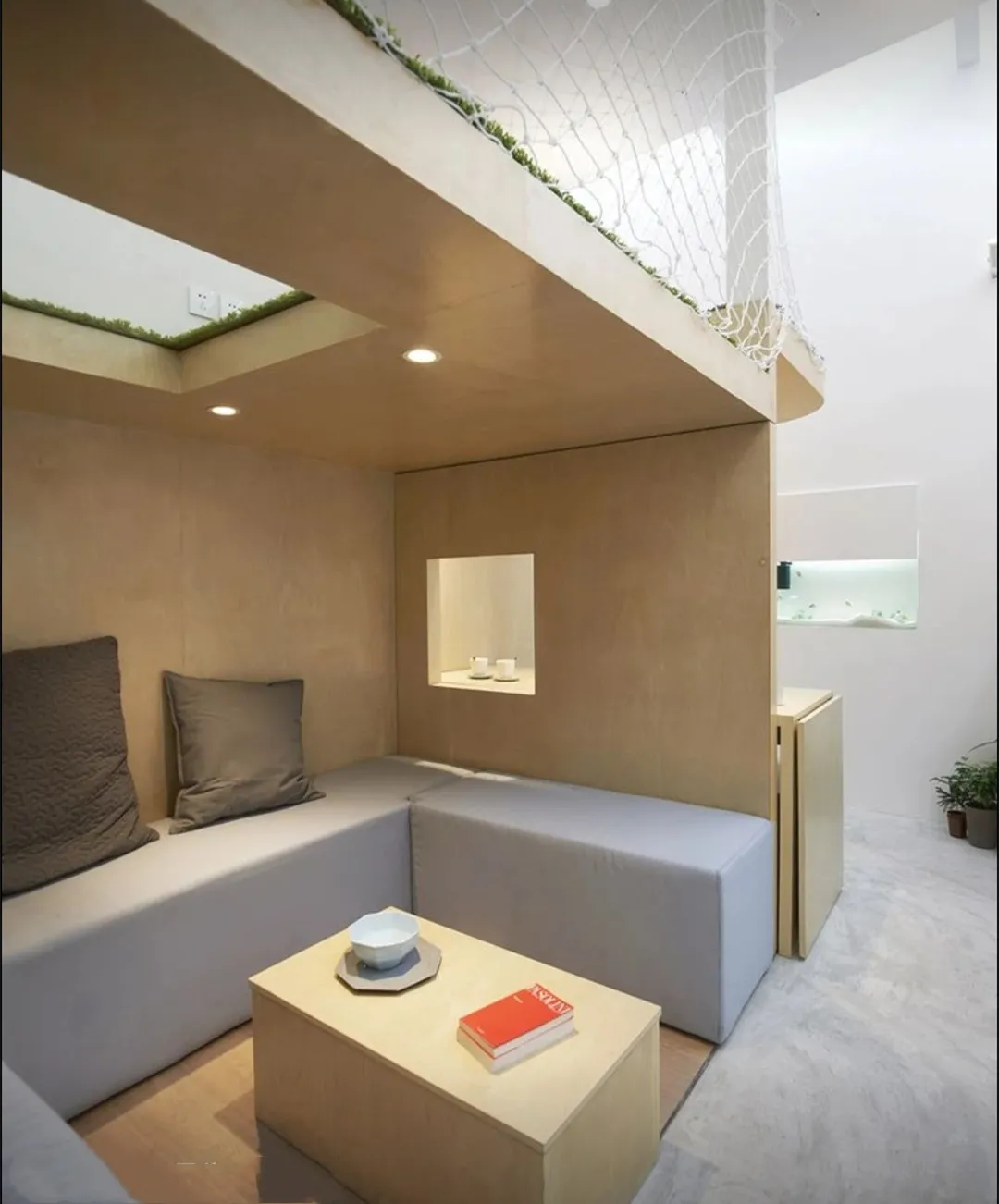 20㎡夹缝走廊爆改格子间!功能区全都藏在格子里,设计真巧妙