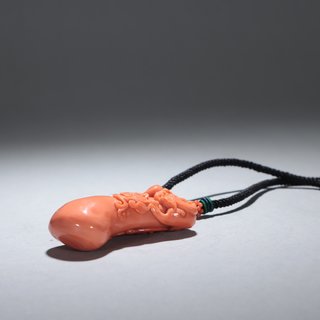 |回流-珊瑚雕如意螭龙挂件