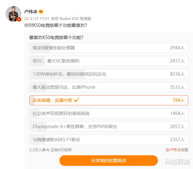 小米科技|最强性能游戏旗舰Redmi K50电竞版正式发布:痛点明确、价格亲民