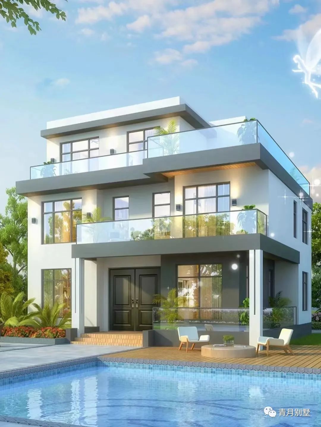 12米×11.5米三层现代小别墅，品质筑家致敬奋斗青年