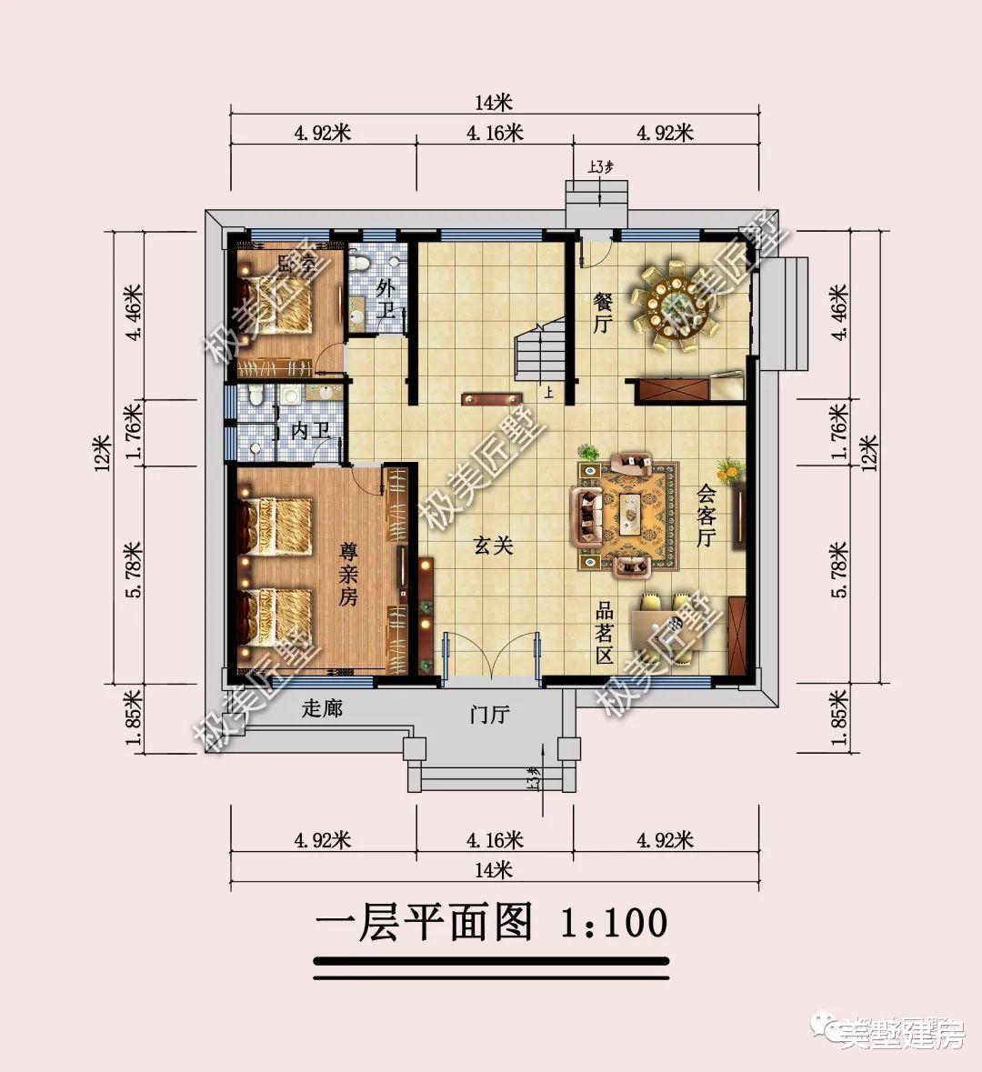 二层新中式别墅,五卧双厅配有衣帽间,最经济实惠的别墅!