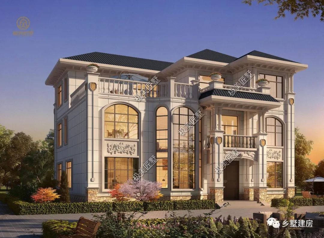 别墅|五款四开间的自建别墅,家里宅基地够大,选择这样建很实用