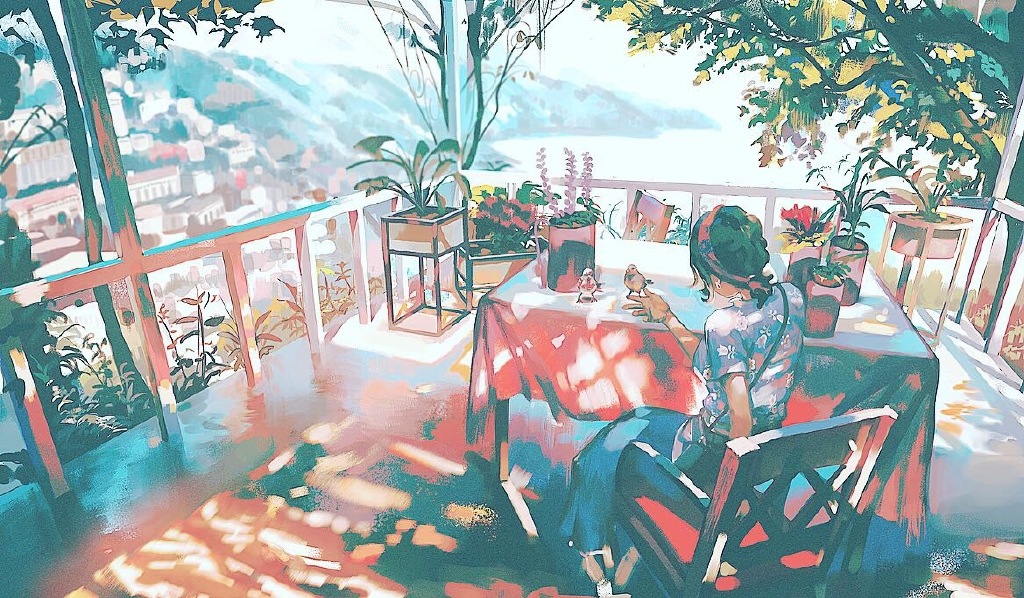 |【动漫壁纸】我所有的喜欢都是与你有关，美国风景画师的插画作品