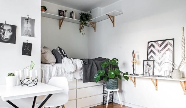 卧室太小?试试将床抬高1m, 马上出多3收纳空间