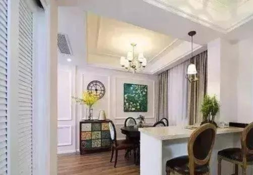 参观同事新房,玄关就把人迷住了,客厅太漂亮,看完好羡慕!