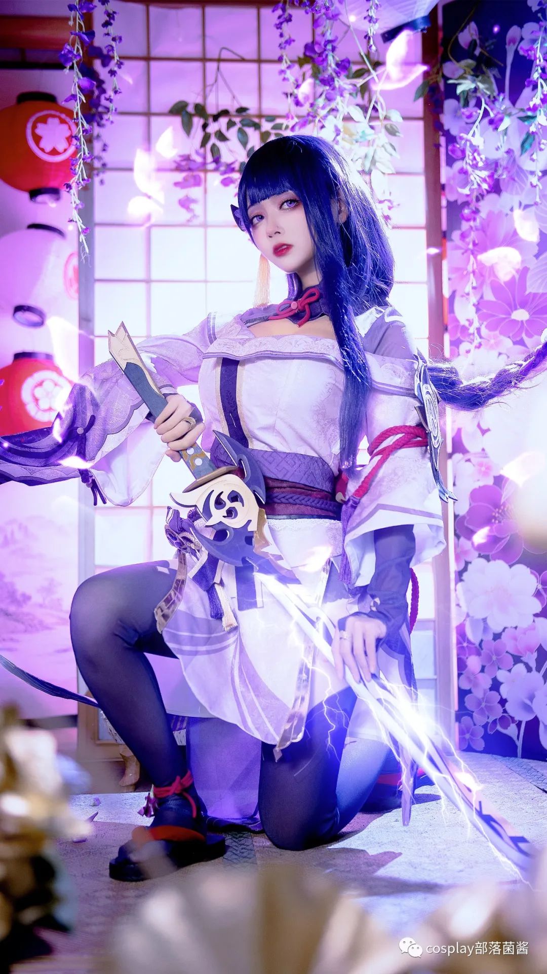 |cos：原神雷电将军特效cos正片@六六