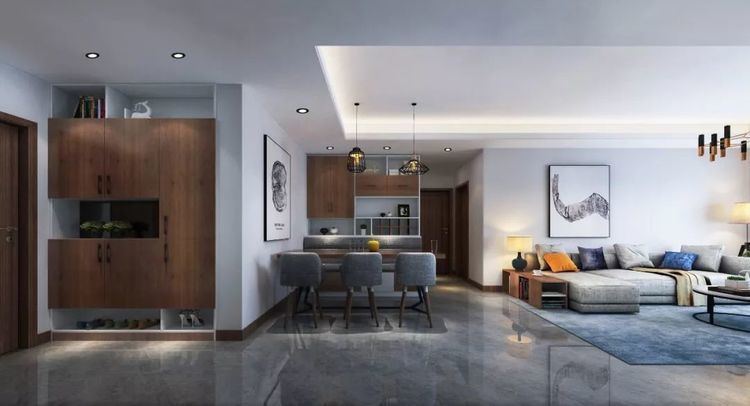 小户型客餐厅一体化,这样装修后,朋友都夸赞,简直太完美了