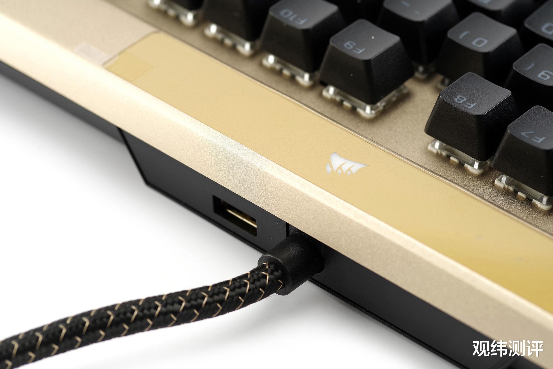 键盘|奢华气质,美商海盗船 CorsairK100 璀璨金机械键盘简评
