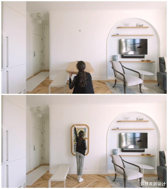 姑娘在上海买33㎡小家,全屋大白墙,简单又美满,一个人住太爽了