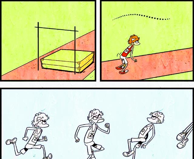 漫画|小衰化身“阳光大侠”闹运动会,比赛现场笑料百出