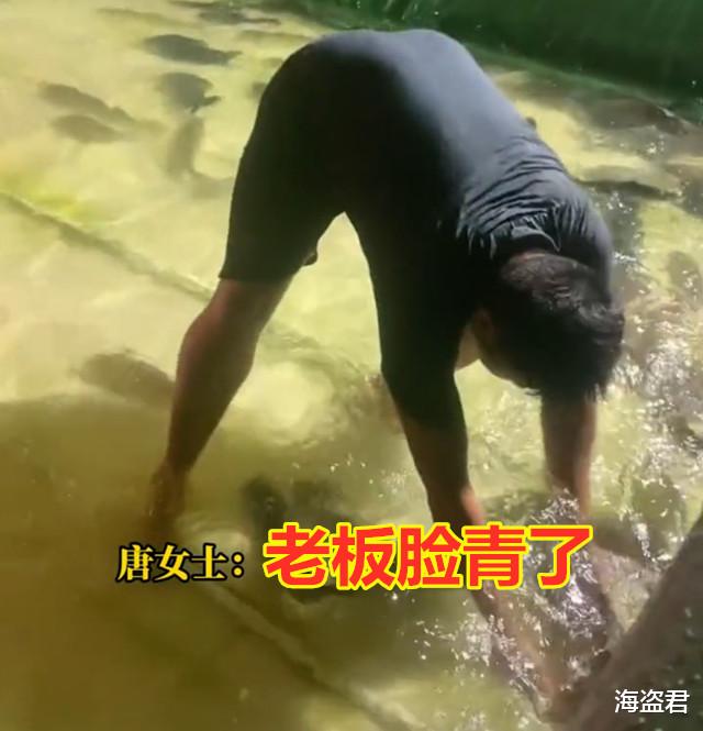 广东省|广东男子花100元体验5分钟抓鱼，谁知一抓一个准，老板大喊你慢点