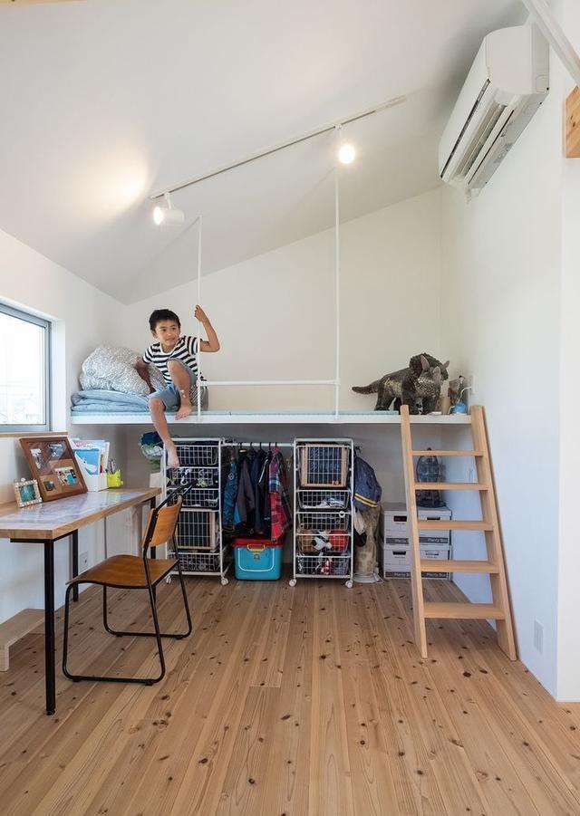 再装儿童房，真的可以跟日本业主学习，一屋抵3大功能区，很实用