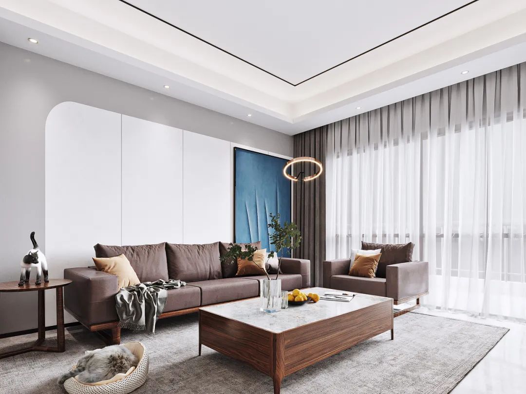 菡萏怡景装饰 | 平淡轻柔现代,伴着这份质朴舒爽,将美好拥入怀中。