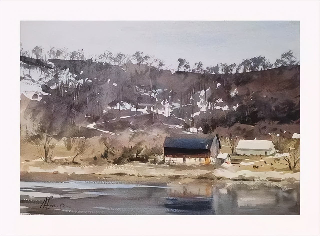 安迪|Andy Evansen(安迪)的水彩作品简约、明快、大气,非常有味道