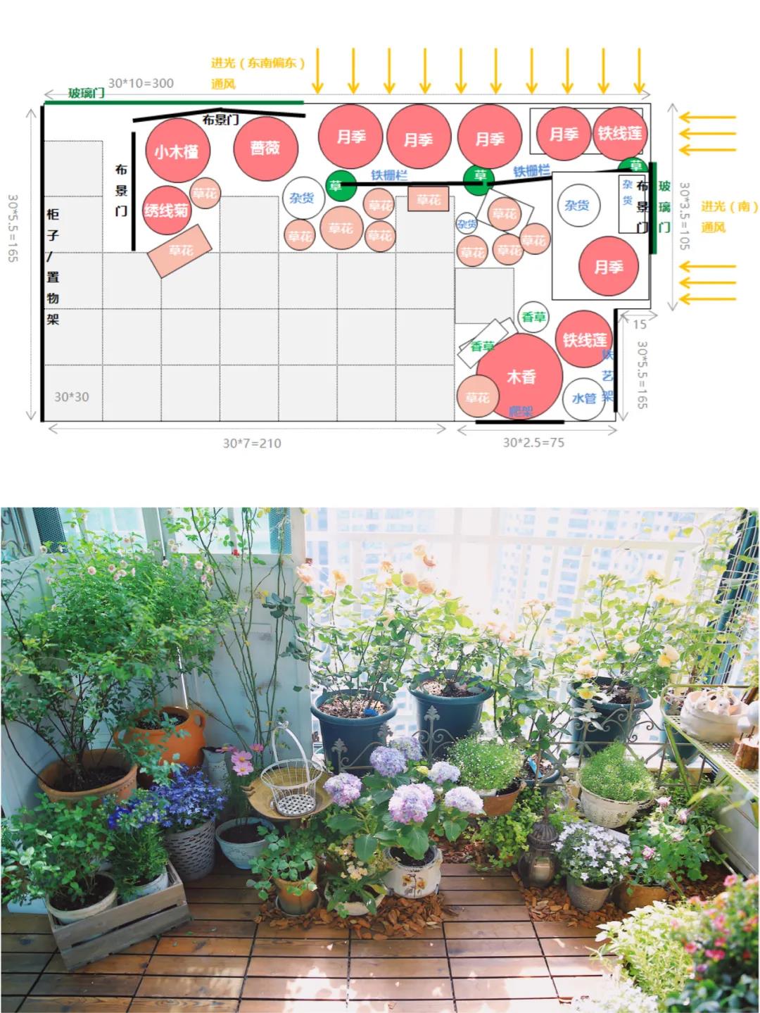 阳台|5平米的阳台，改造之后种满了花，居然可以美成这样