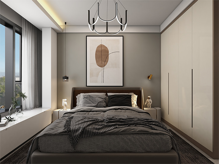 吾悦华府 191平简约装修,高级感与质感的结合。