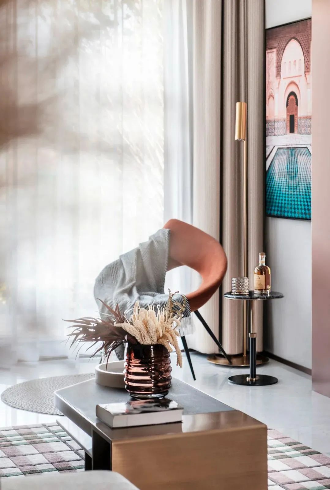 75平轻奢风案例,小户型也能玩出满满仪式感!