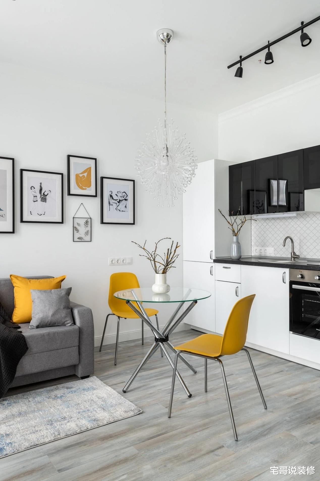 发现一个50岁阿姨34㎡的家,那叫一个清新大气,分享给大家看看