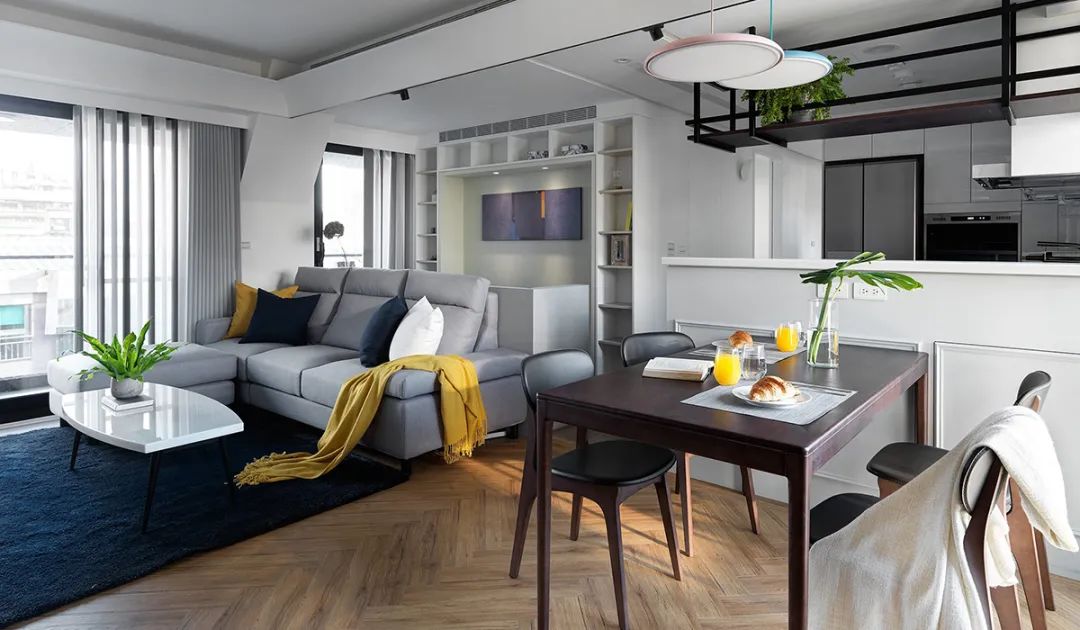 三房两厅93㎡,轻美式风格装修,把生活过得有仪式感