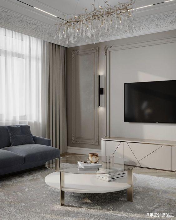 装修“过犹不及”也是痛点,电视柜不打满,侧边留空造景角更有风采