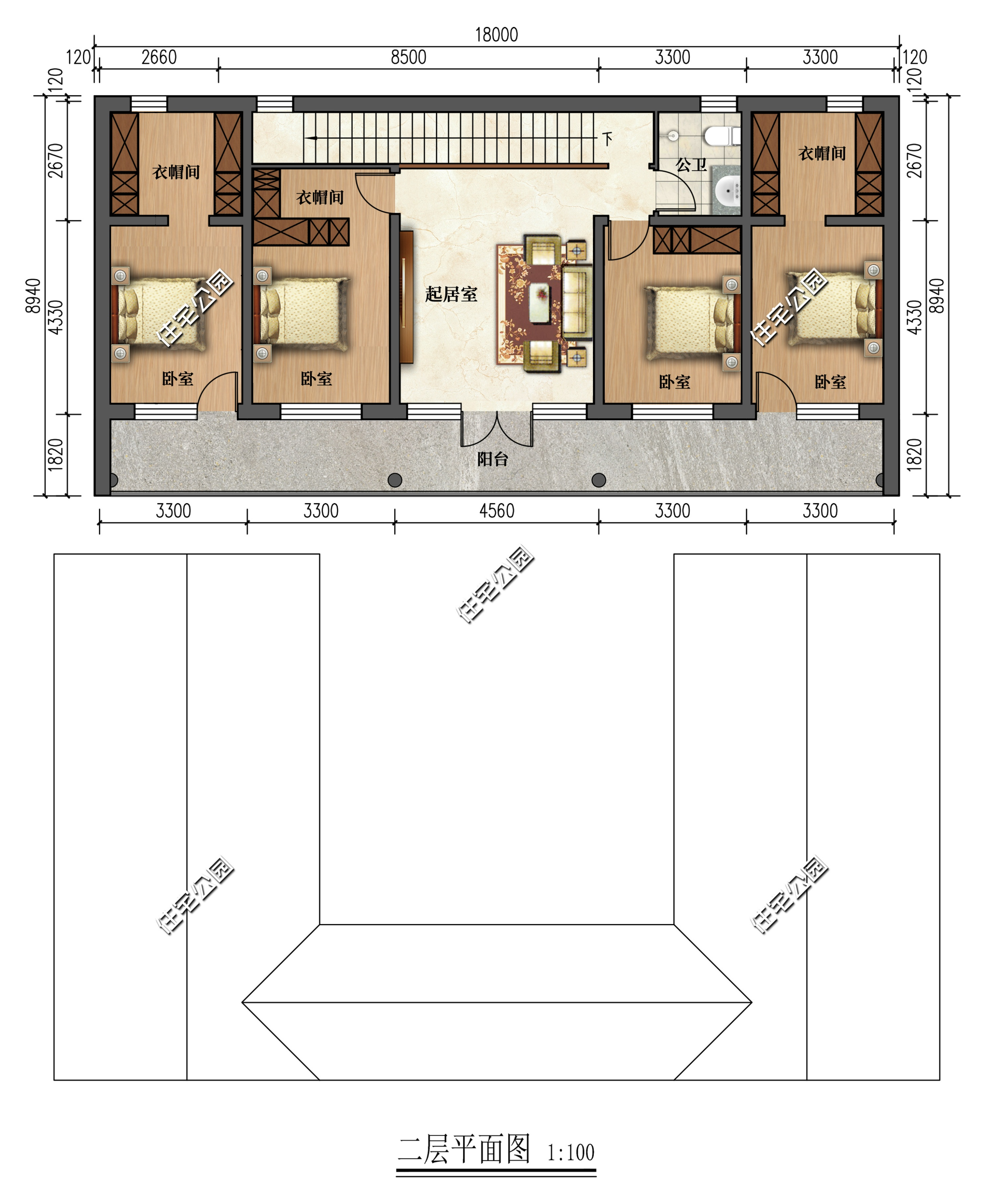 卧室|19×21米一进四合院,占地300平,在农村这样的房子真的能建吗?