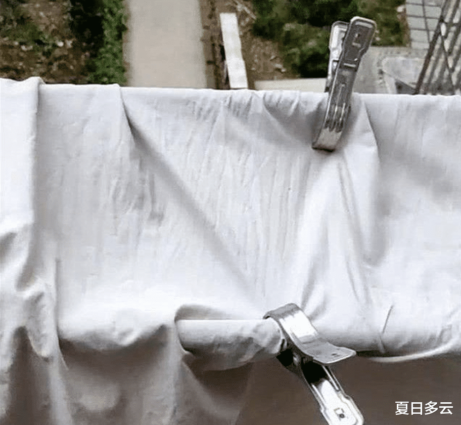 女子晒床单时发现有液体滴下来,刚想发火,抬头一看默默拿出手机