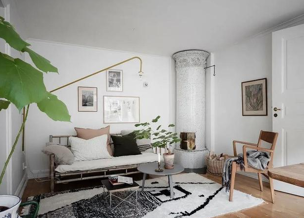 这个50㎡小户真「壕」,衣帽间和独立厨房一样不差,看完很羡慕!