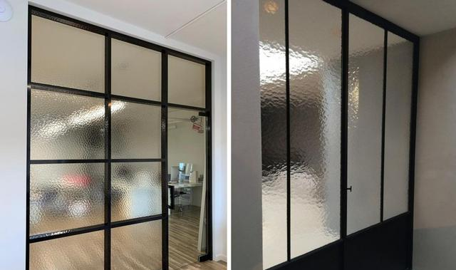 如今家里装修,又流行这种玻璃隔断了!随意往哪一装,油画既视感