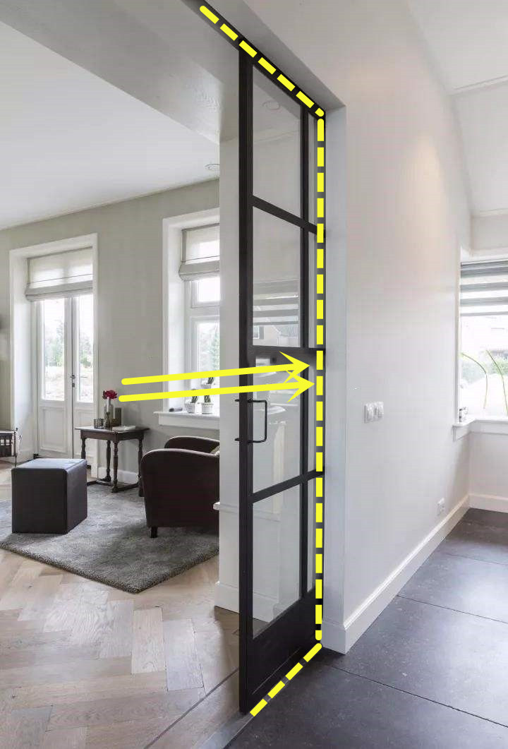 装传统推拉门过时了,如今盛行这种,推开藏在墙里只剩门洞了!