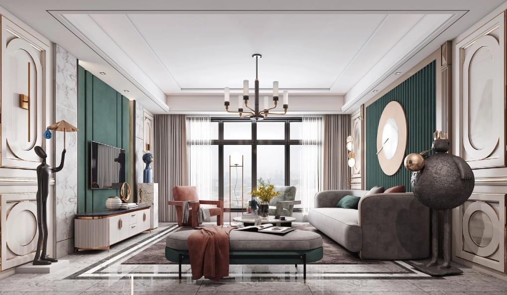 电视背景墙,这样装修设计,让你的客厅颜值翻一倍。