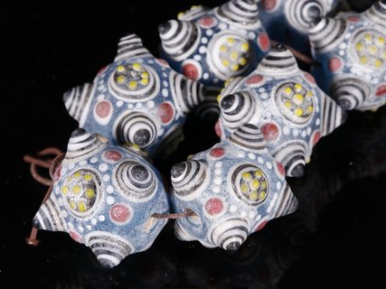 |旧藏【老琉璃 蜻蜓眼 手串】